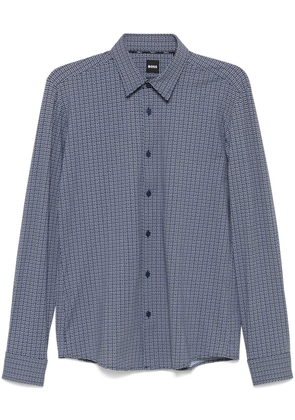 BOSS stretch-jersey shirt - Blue