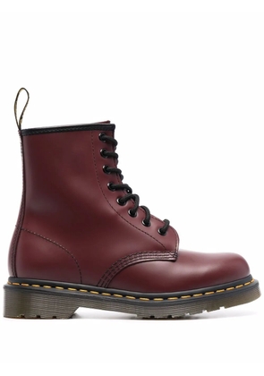 Dr. Martens lace-up leather boots - Red