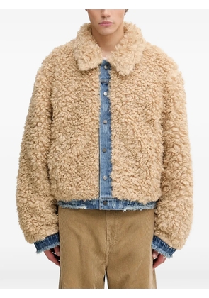Daily Paper reversible faux-fur jacket - Blue