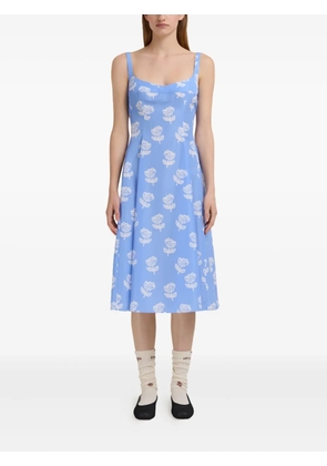 Marni floral print slip dress - SRB50 blue