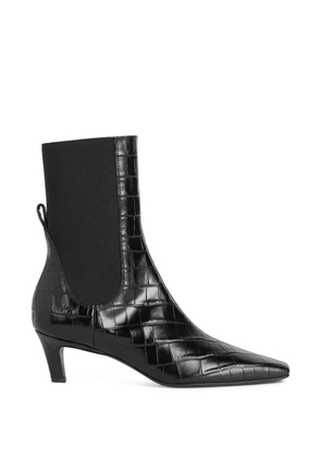TOTEME embossed Chelsea boots - Black