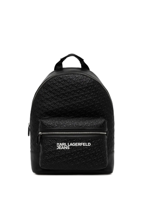 Karl Lagerfeld Jeans logo-embossed backpack - Black