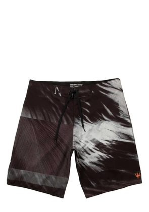 Osklen Palm Leaf Noise swim shorts - Grey