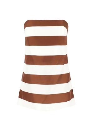 Cult Gaia striped strapless top - White