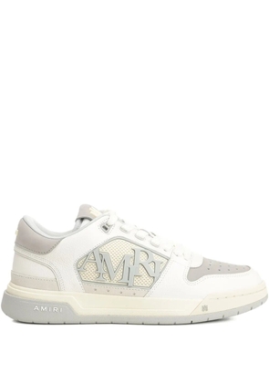 AMIRI logo-detail leather lace-up low-top sneakers - Grey