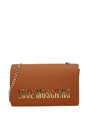 Love Moschino logo-embellishment shoulder bag - Brown