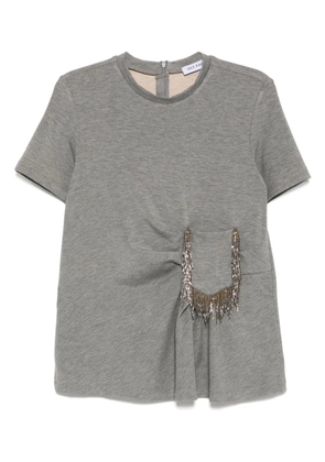 Dice Kayek short-sleeved cotton shirt - Grey