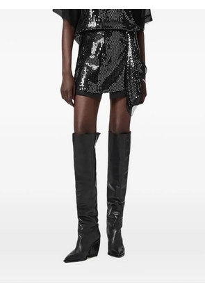 AllSaints sequin embellished skirt - Black