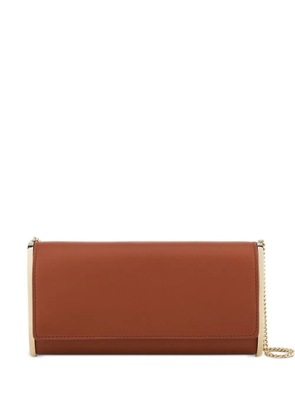 Aquazzura metallic-top leather shoulder bag - Brown