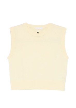 Patrizia Pepe neck neck sleeveless vest - Neutrals
