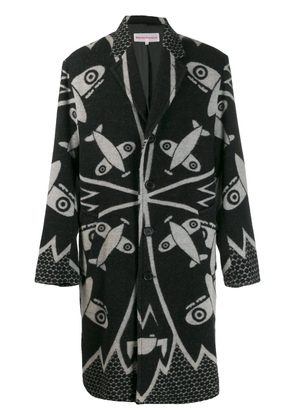 Walter Van Beirendonck Pre-Owned 2005/06's Weird midi coat - Black