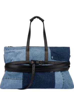 Moschino belted tote bag - Blue