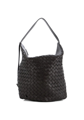Bottega Veneta Pre-Owned Hop Bag Intrecciato Leather Large bucket bag - Brown