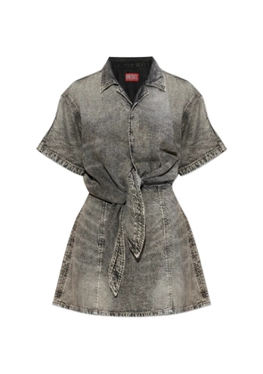 Diesel De-Staly-S tie-waist mini dress - Grey