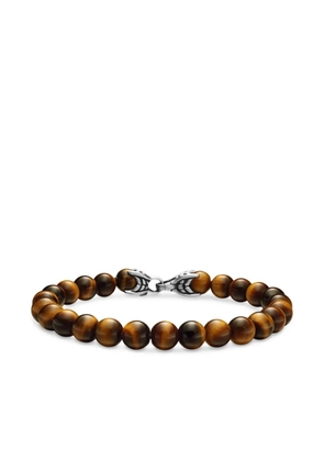 David Yurman sterling silver Spiritual Beads bracelet (8mm) - Brown