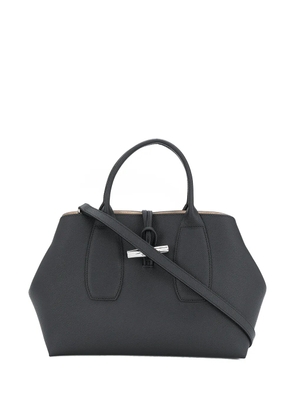 Longchamp Roseau leather tote bag - Black
