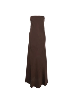 Forte Forte strapless maxi dress - Brown