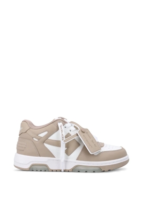 Off-White leather sneakers - Neutrals