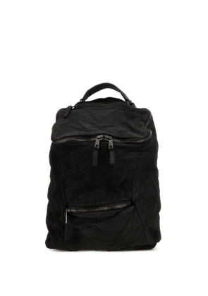 Giorgio Brato zip-fastening leather backpack - Black