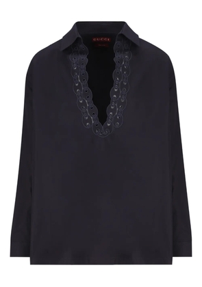 Gucci V-neck shirt - Blue