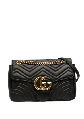 Gucci Pre-Owned 2016-2026 Large GG Marmont Matelasse Leather shoulder bag - Black