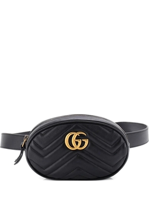 Gucci Pre-Owned GG Marmont Matelasse Leather belt bag - Black
