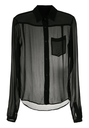 Amir Slama silk shirt - Black