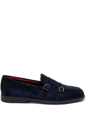 Santoni suede loafers - Blue