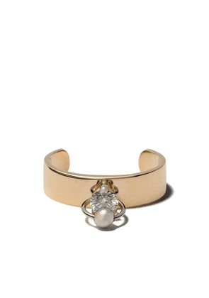 Delfina Delettrez 18kt yellow and white gold Two in One diamond earcuff