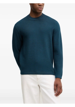 Armani Exchange ribbed crew-neck sweater - Blue