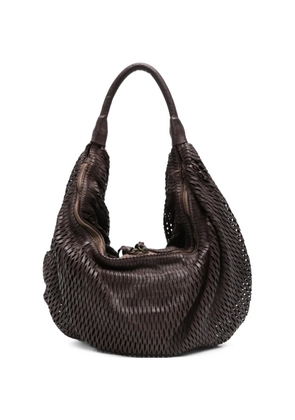 SOMMET Aura woven shoulder bag - Brown