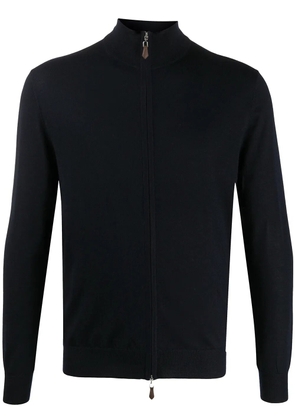 N.Peal long sleeve zipped sweater - Blue