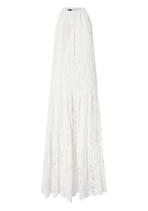 PINKO laced maxi dress - White