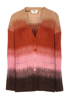 FENDI long-sleeve cardigan - Brown