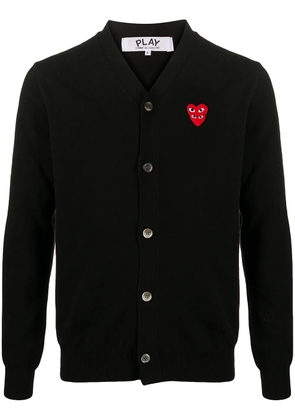 Comme Des Garçons Play heart logo button-down cardigan - Black