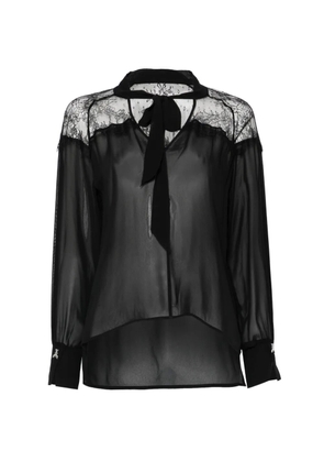 Patrizia Pepe lace-detail blouse - Black
