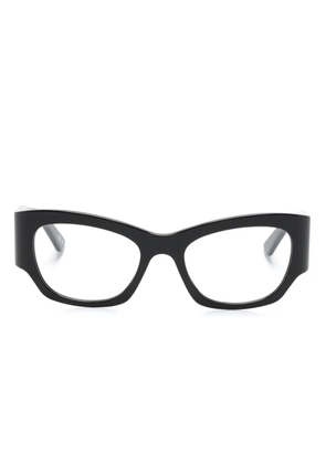 Balenciaga Eyewear logo-engraved cat-eye glasses - Black