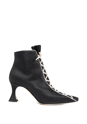Manolo Blahnik Nolhac lace-up ankle boots - Black