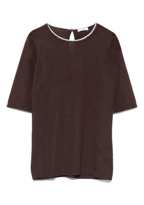 Brunello Cucinelli short sleeve T-shirt - Brown