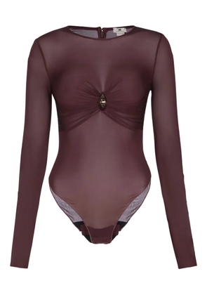 Elisabetta Franchi embellished-detail body - Purple