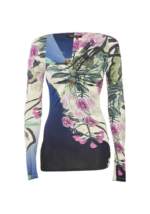 Roberto Cavalli Vintage floral-print top - Blue