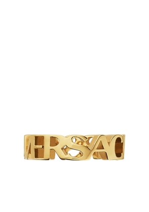Versace logo letter ring - Gold