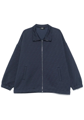 FENDI FF-embossed sweatshirt - Blue