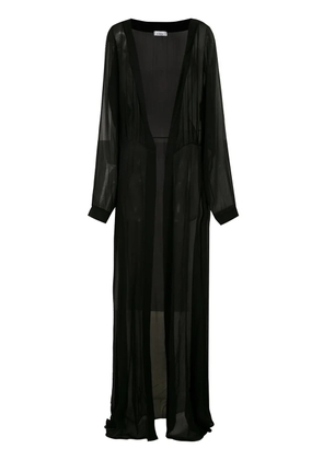 Amir Slama silk kaftan - Black