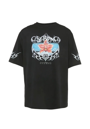 Casablanca printed crew-neck T-shirt - Black