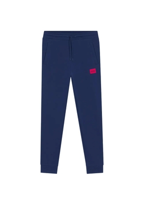 HUGO drawstring logo track pants - Blue
