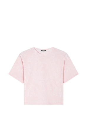 Versace printed cotton T-shirt - Pink
