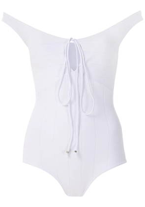 Amir Slama lace-up bodysuit - White