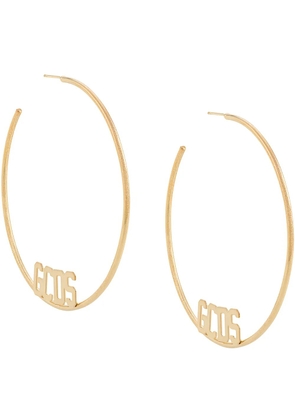 GCDS oversized single hoop earring - Gold