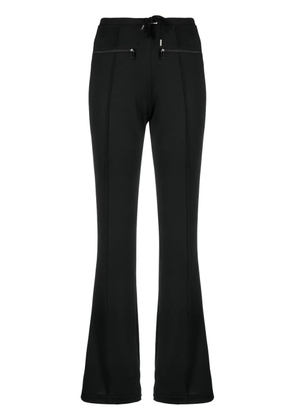 Courrèges drawstring bootcut track pants - Black